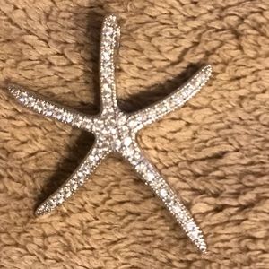 Sterling silver starfish necklace charm
